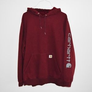 burgundy carhartt sweatshirt